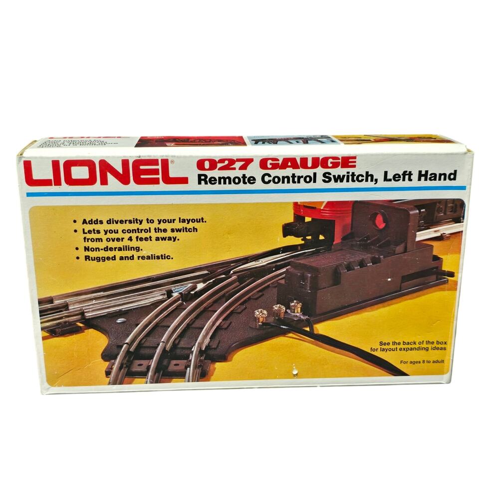 Lionel 027 Gauge Left Hand Remote Control Switch for Steel Alloy Railroad